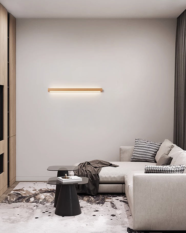 Aplique de pared lineal de madera WOMO-WM6126