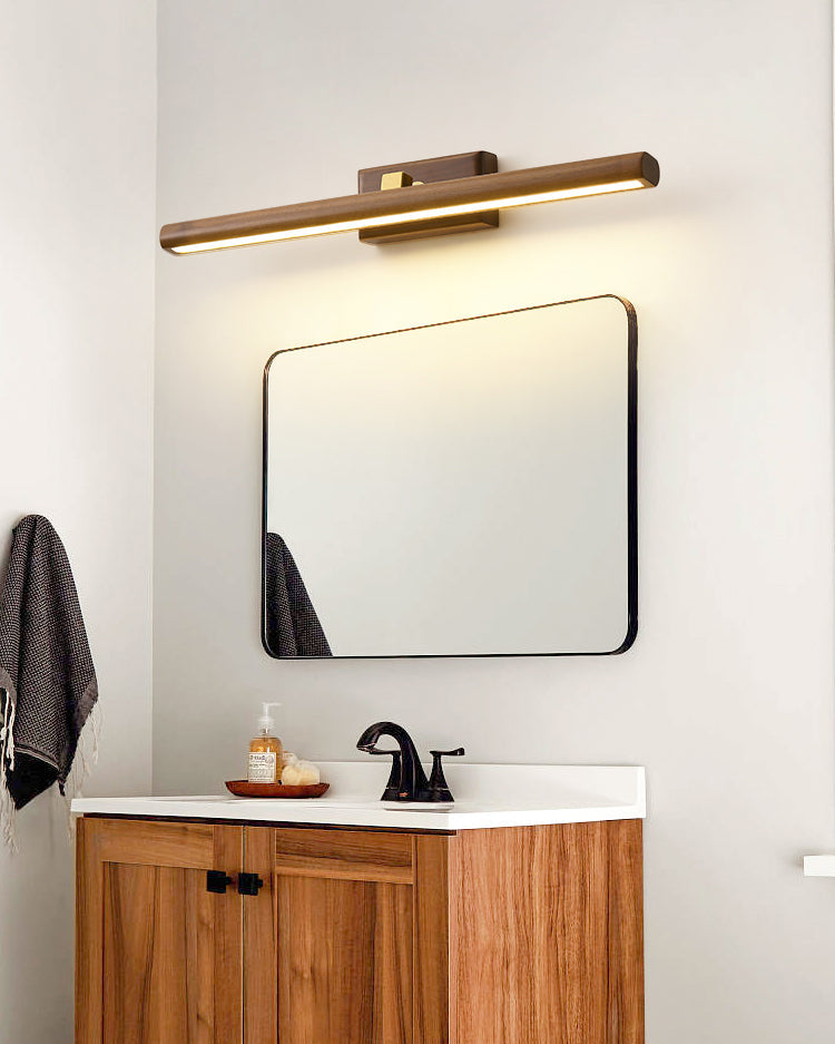 Aplique de pared lineal ajustable WOMO de nogal - WM6127