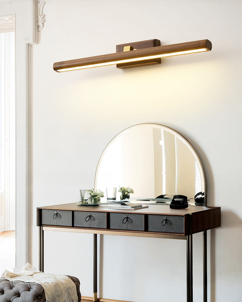 Aplique de pared lineal ajustable WOMO de nogal - WM6127