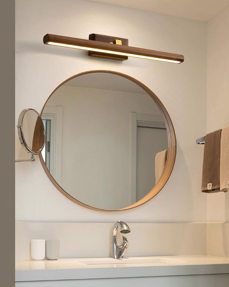 Aplique de pared lineal ajustable WOMO de nogal - WM6127