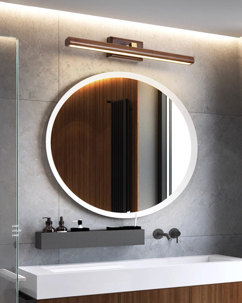 Aplique de pared lineal ajustable WOMO de nogal - WM6127
