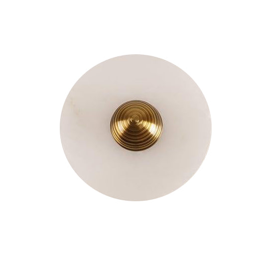 Aplique de pared WOMO Art Deco con disco de alabastro - WM6128