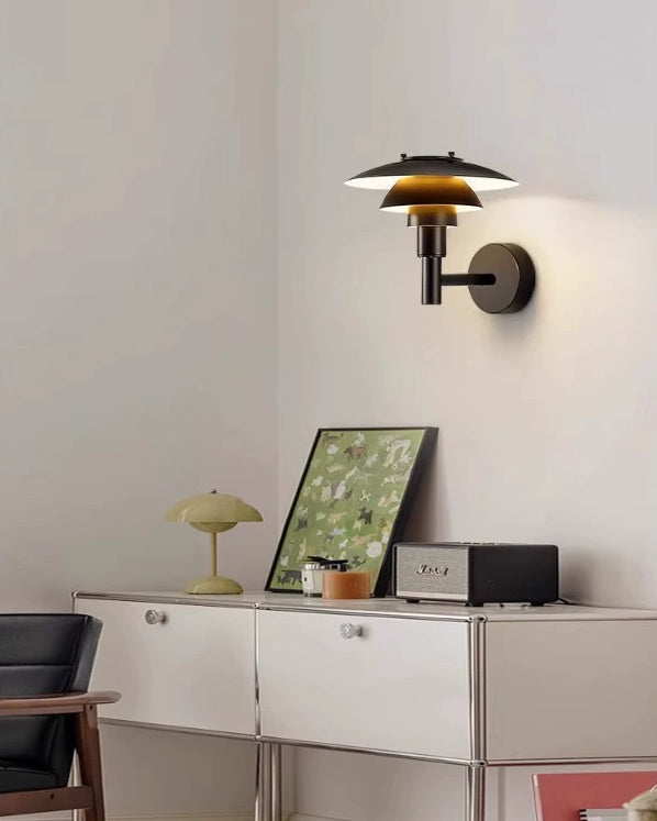 Aplique de pared WOMO negro de diseño danés - WM6149