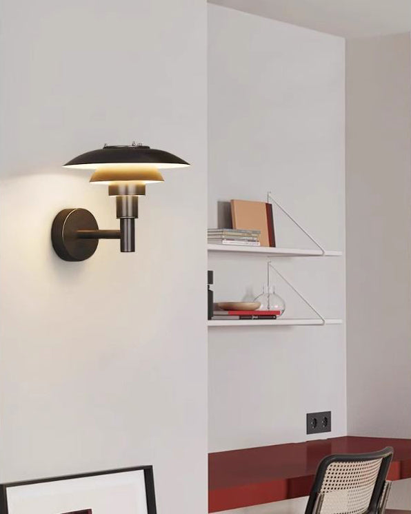 Aplique de pared WOMO negro de diseño danés - WM6149