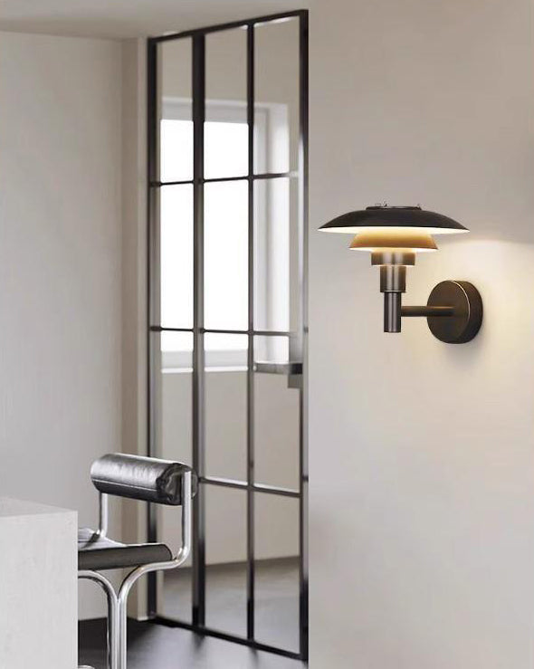 Aplique de pared WOMO negro de diseño danés - WM6149