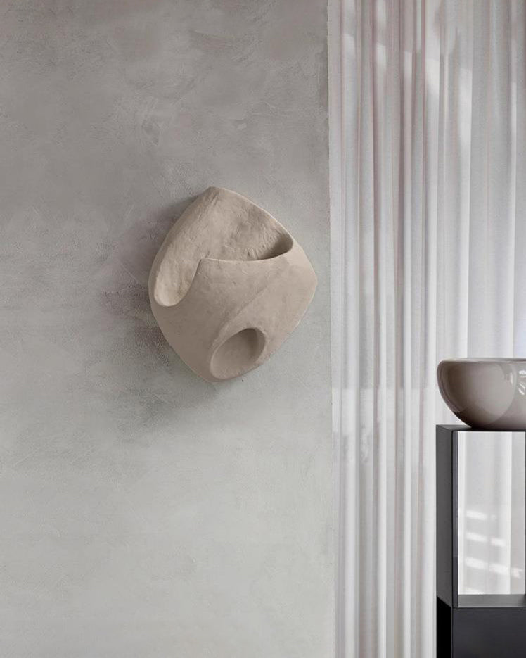 Aplique de pared de hormigón WOMO Wabi Sabi -WM6166