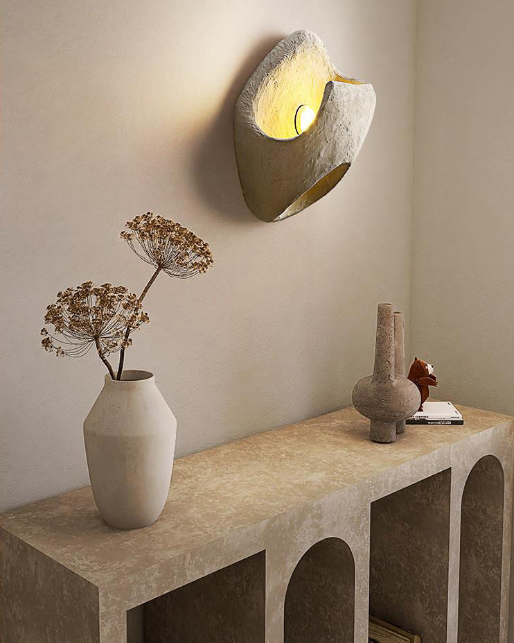 Aplique de pared de hormigón WOMO Wabi Sabi -WM6166