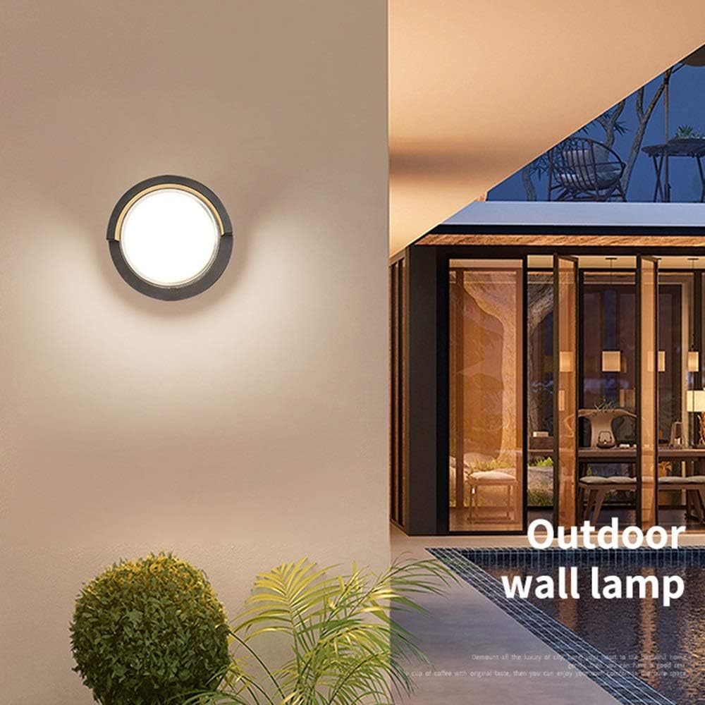 WOMO Aplique de pared redondo para exterior - WM9144