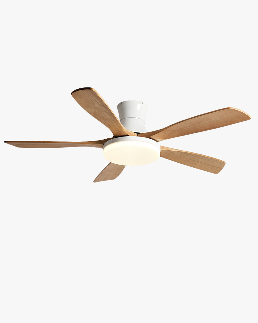 Ventilador de techo WOMO de 5 aspas de perfil bajo con lámpara - WM5208