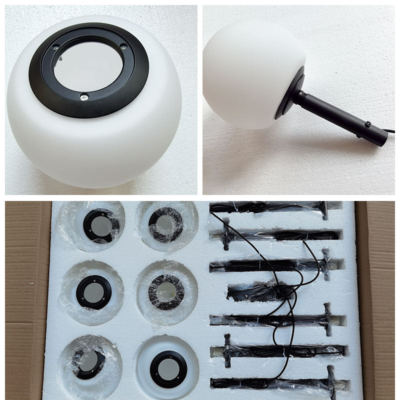 WOMO Lámpara de techo con globo de vidrio esmerilado personalizado - WM1029