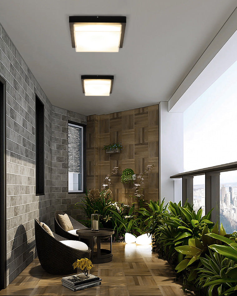 WOMO Square Outdoor Ceiling Light - WM9204