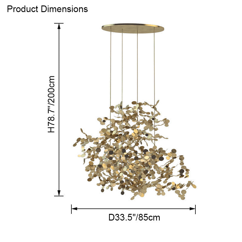 WOMO Multiple Hanging Lamps Cloud Silver/Gold-WM2042