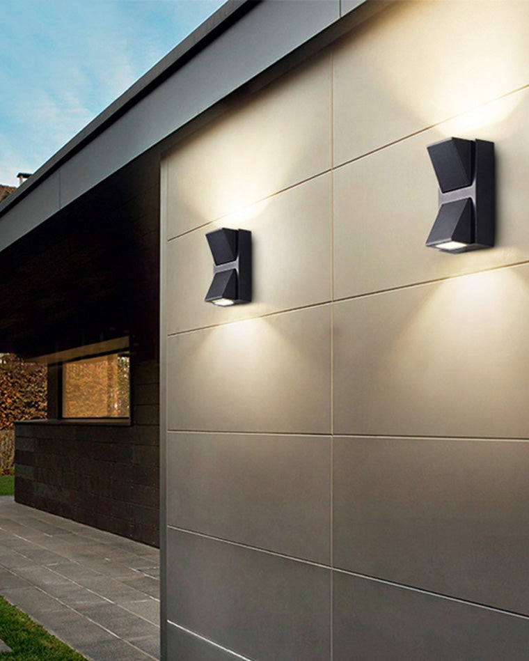 Lámpara de pared exterior WOMO con iluminación ascendente y descendente - WM9190