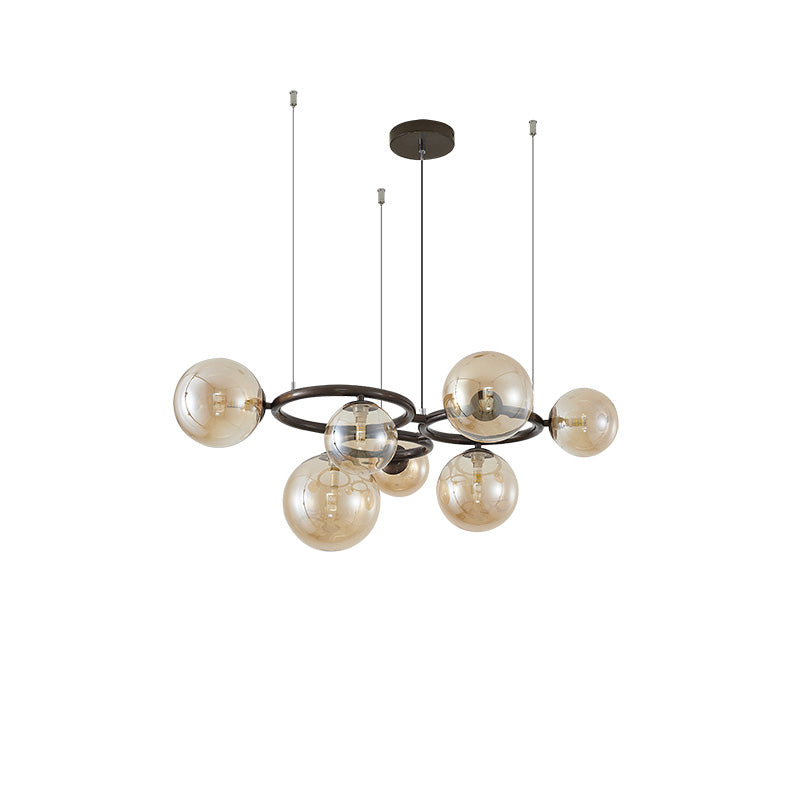 WOMO Lámparas Colgantes Colored Glass Ball Chandelier-WM2253