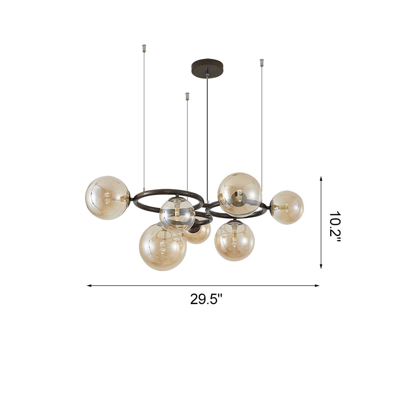 WOMO Lámparas Colgantes Colored Glass Ball Chandelier-WM2253