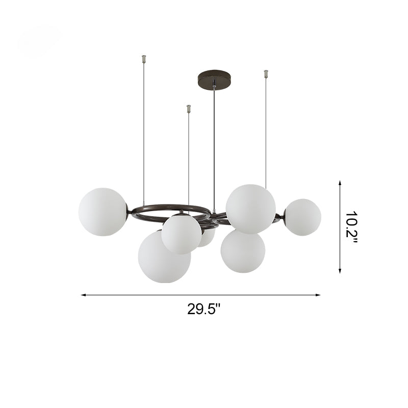 WOMO Lámparas Colgantes Colored Glass Ball Chandelier-WM2253