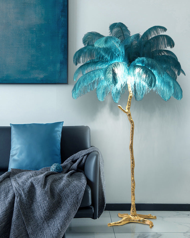 WOMO Lámpara de pie Feather Palm Tree - WM7000