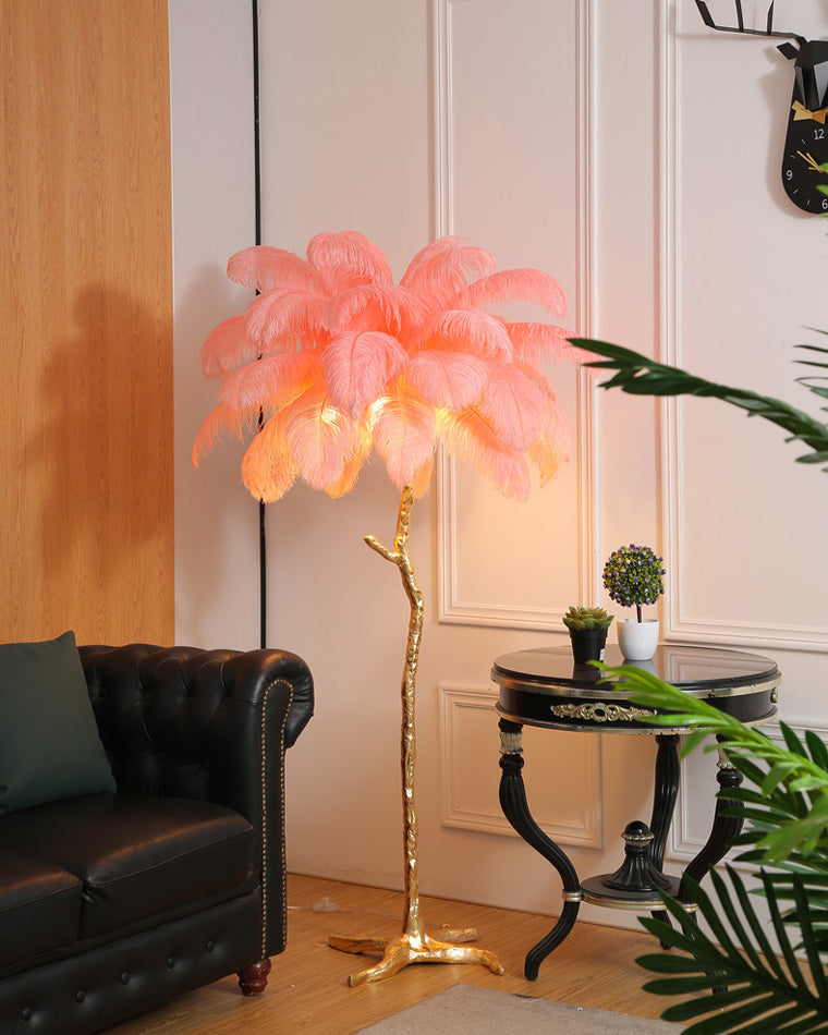 WOMO Lámpara de pie Feather Palm Tree - WM7000