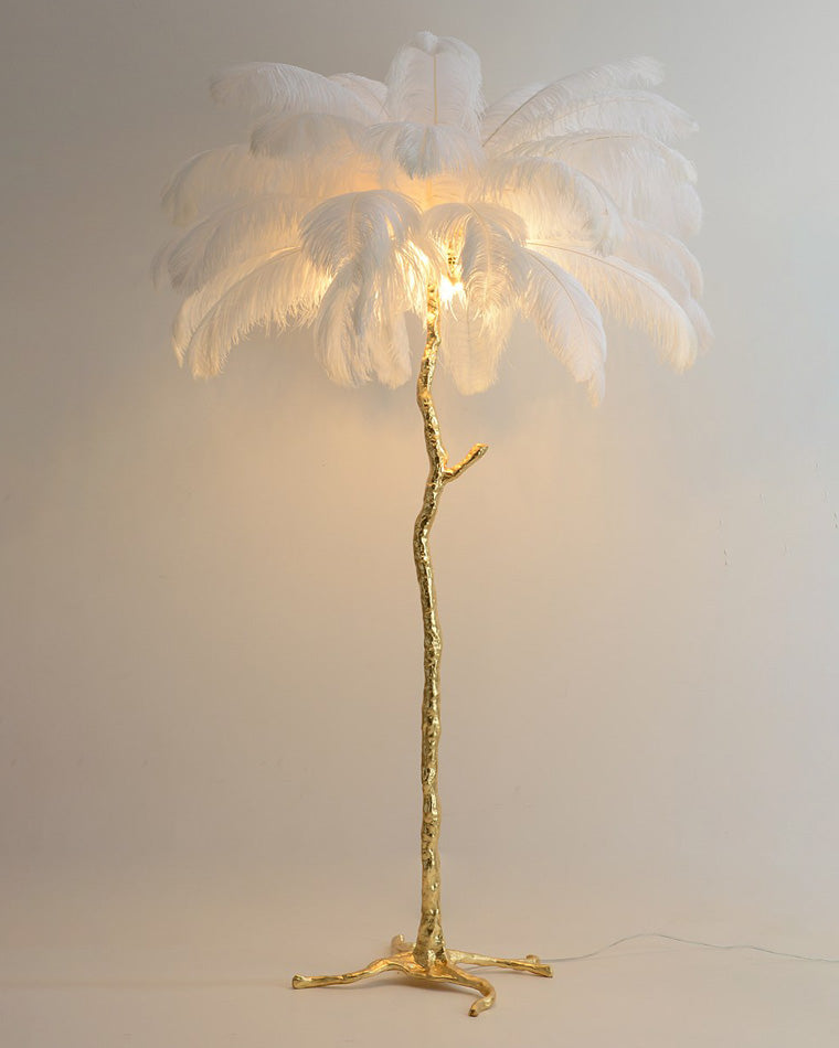 WOMO Lámpara de pie Feather Palm Tree - WM7000