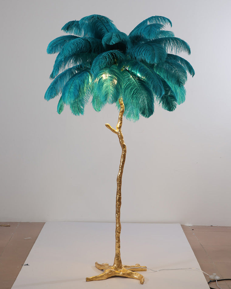 WOMO Lámpara de pie Feather Palm Tree - WM7000