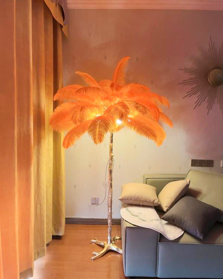 WOMO Lámpara de pie Feather Palm Tree - WM7000