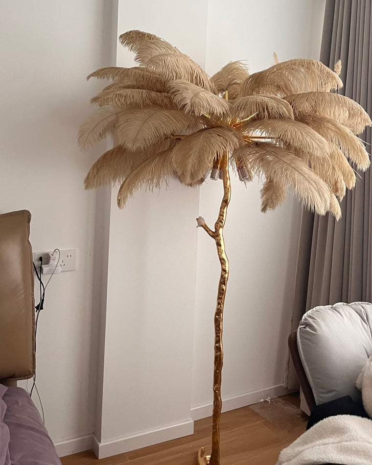 WOMO Lámpara de pie Feather Palm Tree - WM7000