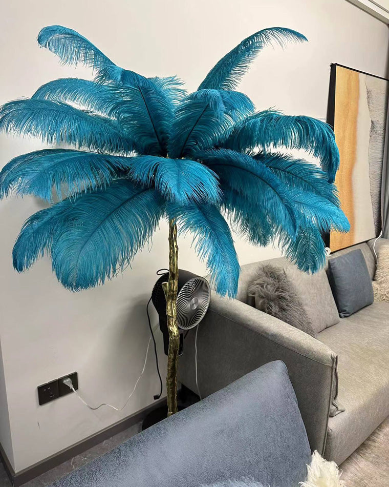 WOMO Lámpara de pie Feather Palm Tree - WM7000