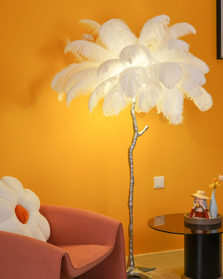 WOMO Lámpara de pie Feather Palm Tree - WM7000