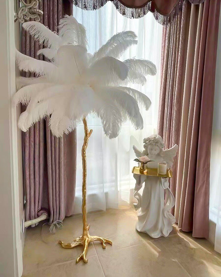WOMO Lámpara de pie Feather Palm Tree - WM7000