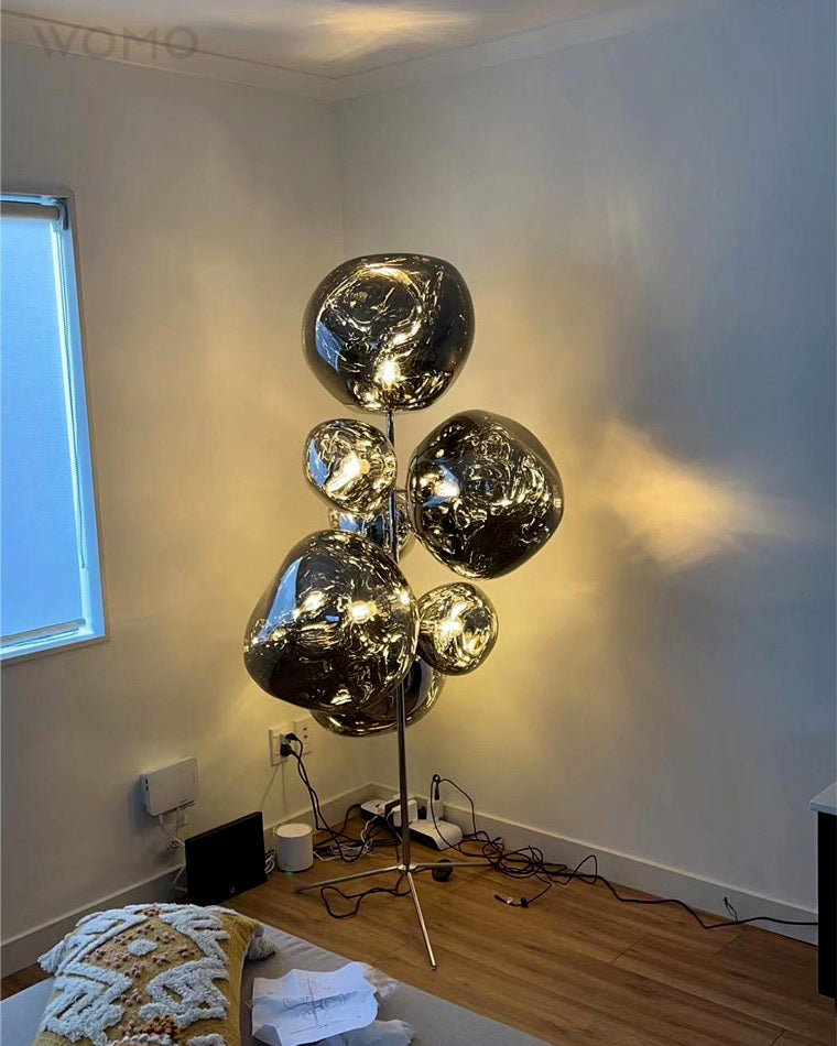 WOMO Lámpara de lava de suelo multiluz Melt - WM7010