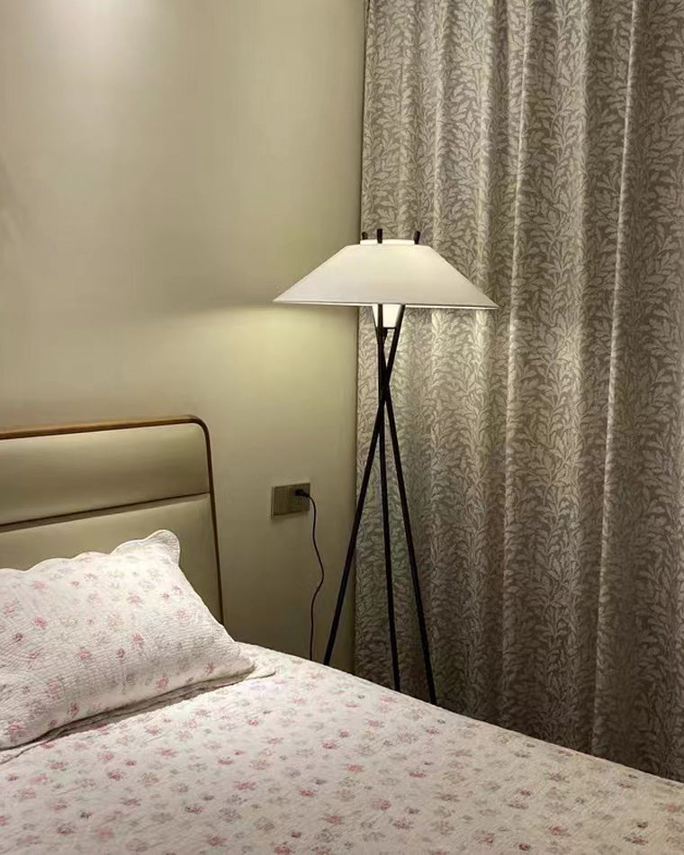 WOMO Lámpara de pie con trípode de cono japonés -WM7019