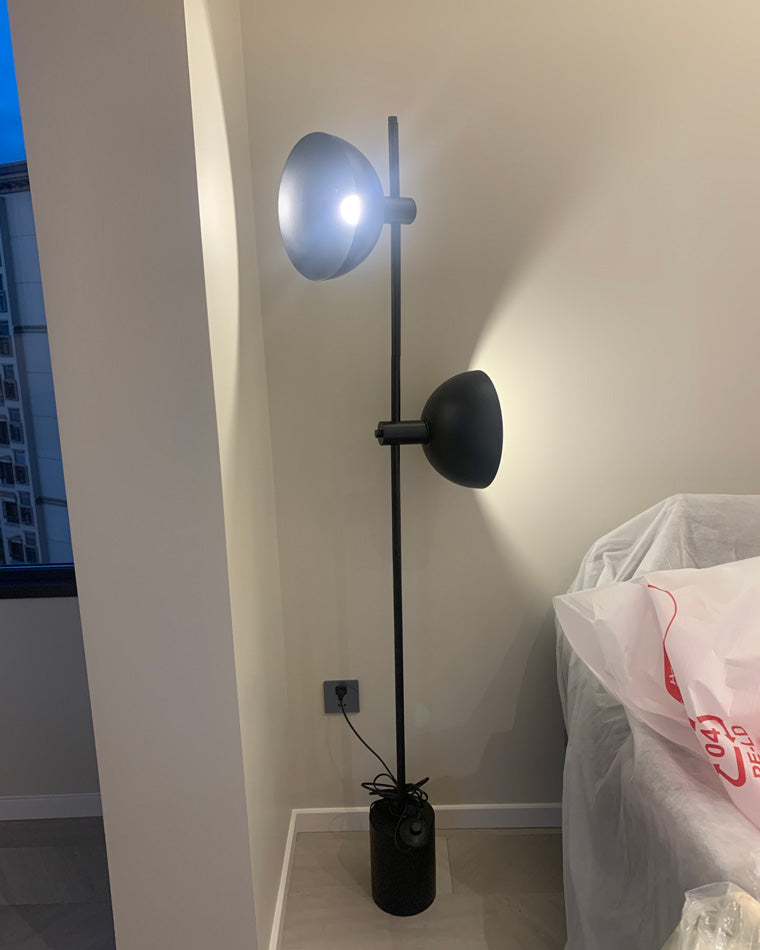 WOMO Lámpara de pie de estudio ajustable de 2 focos - WM7022