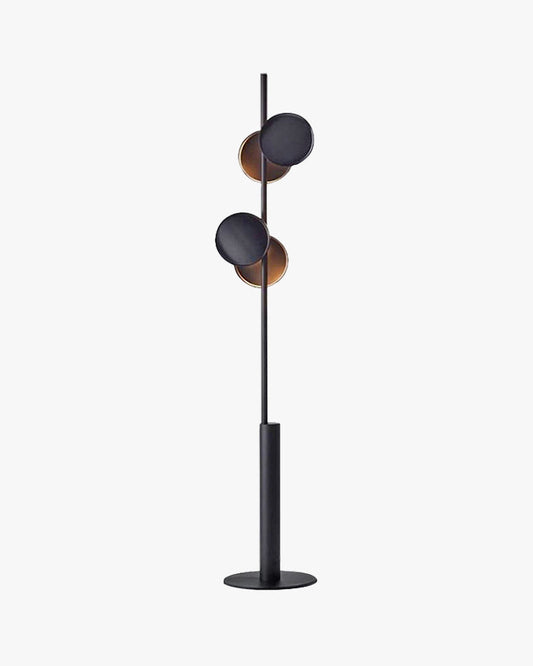 Lámpara de pie WOMO negra con poste - WM7037