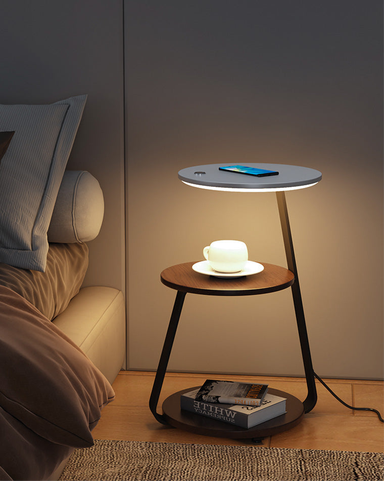 Lámpara de pie y mesa auxiliar WOMO-WM7049