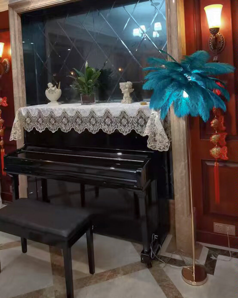 WOMO Lámpara de pie con forma de palmera y bandeja - WM7052