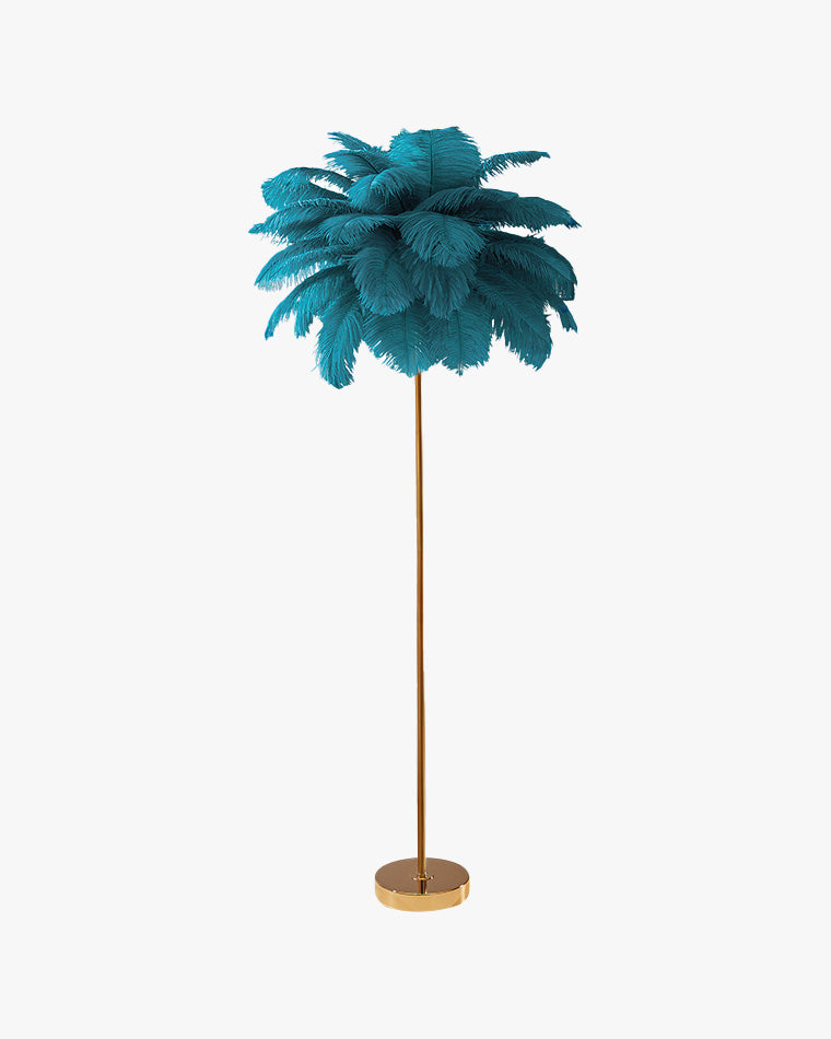 WOMO Lámpara de pie con forma de palmera y bandeja - WM7052