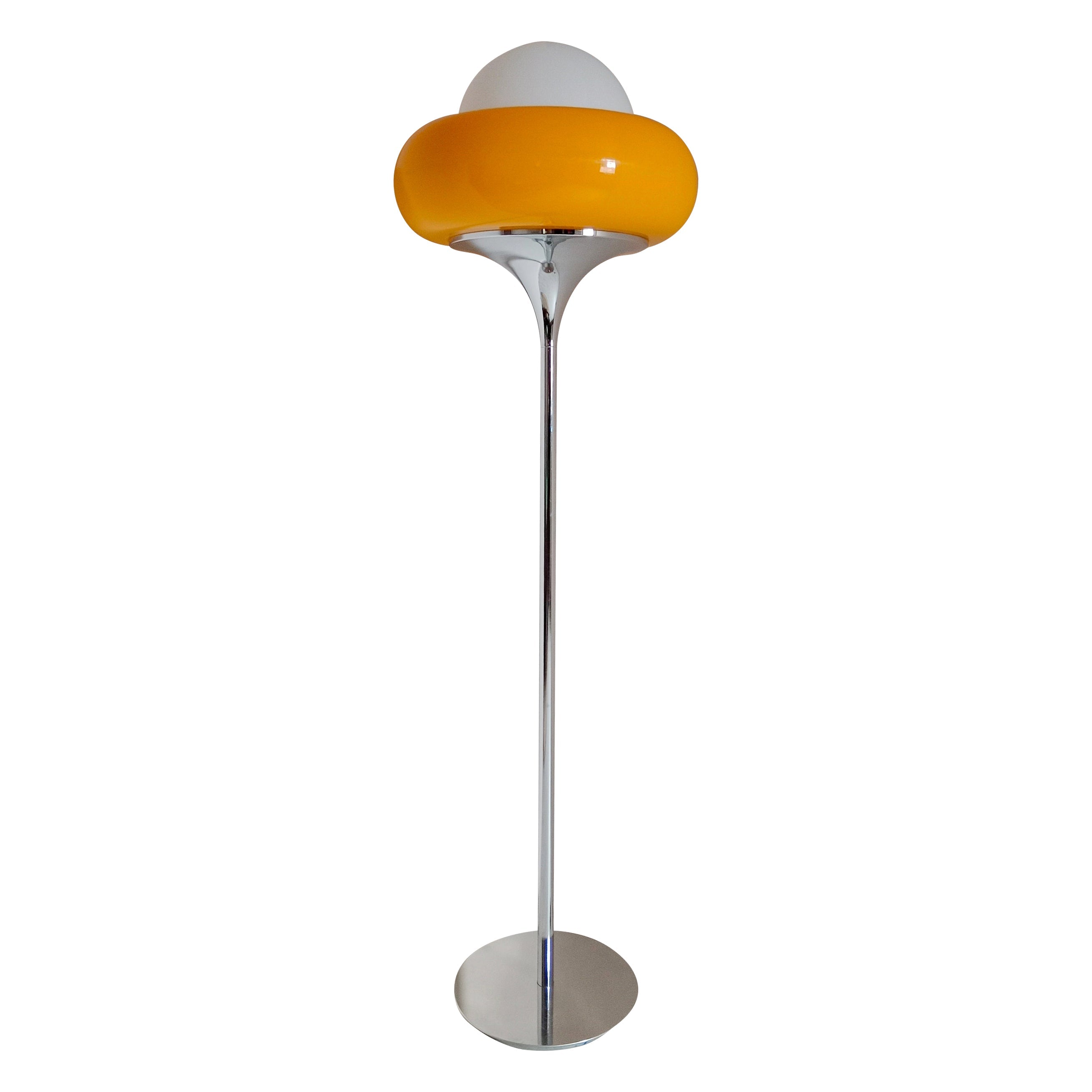 WOMO Lámpara de pie Torchiere naranja - WM7092
