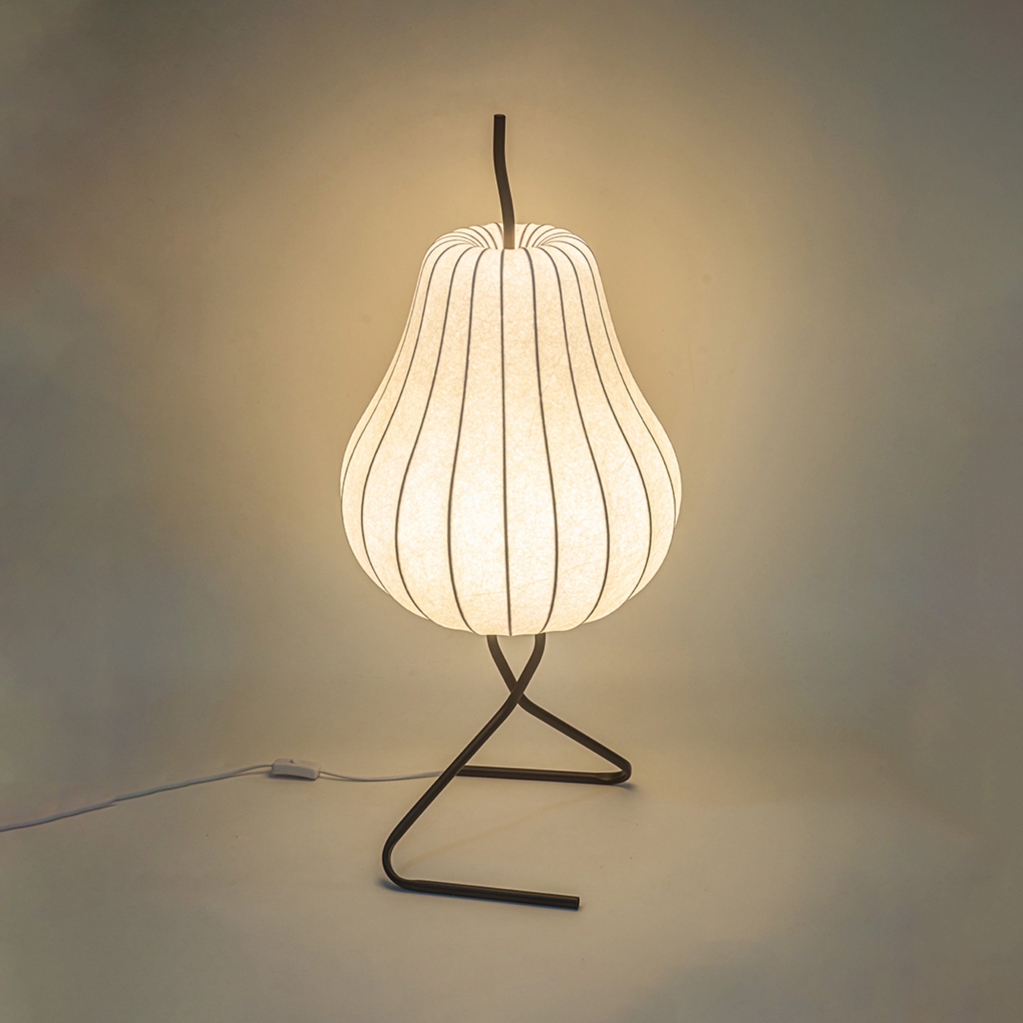 WOMO Pear Shaped Silk Floor Lamp - WM7126