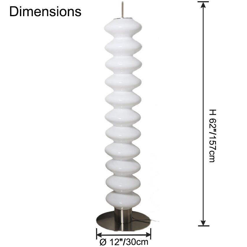 WOMO Stacked Crystal Ball Floor Lamp - WM7127
