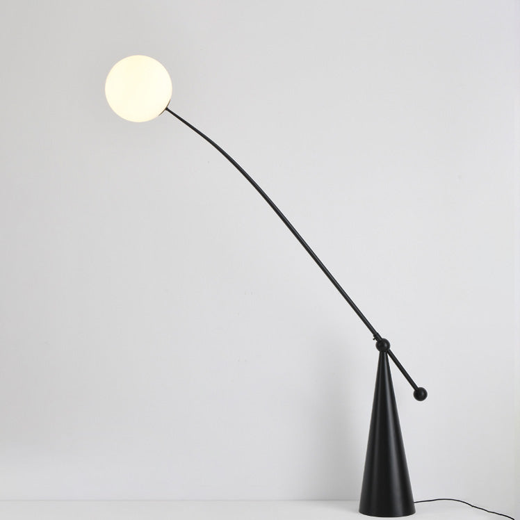 WOMO Cantilever Floor Lamp with Glass Globe - WM7129