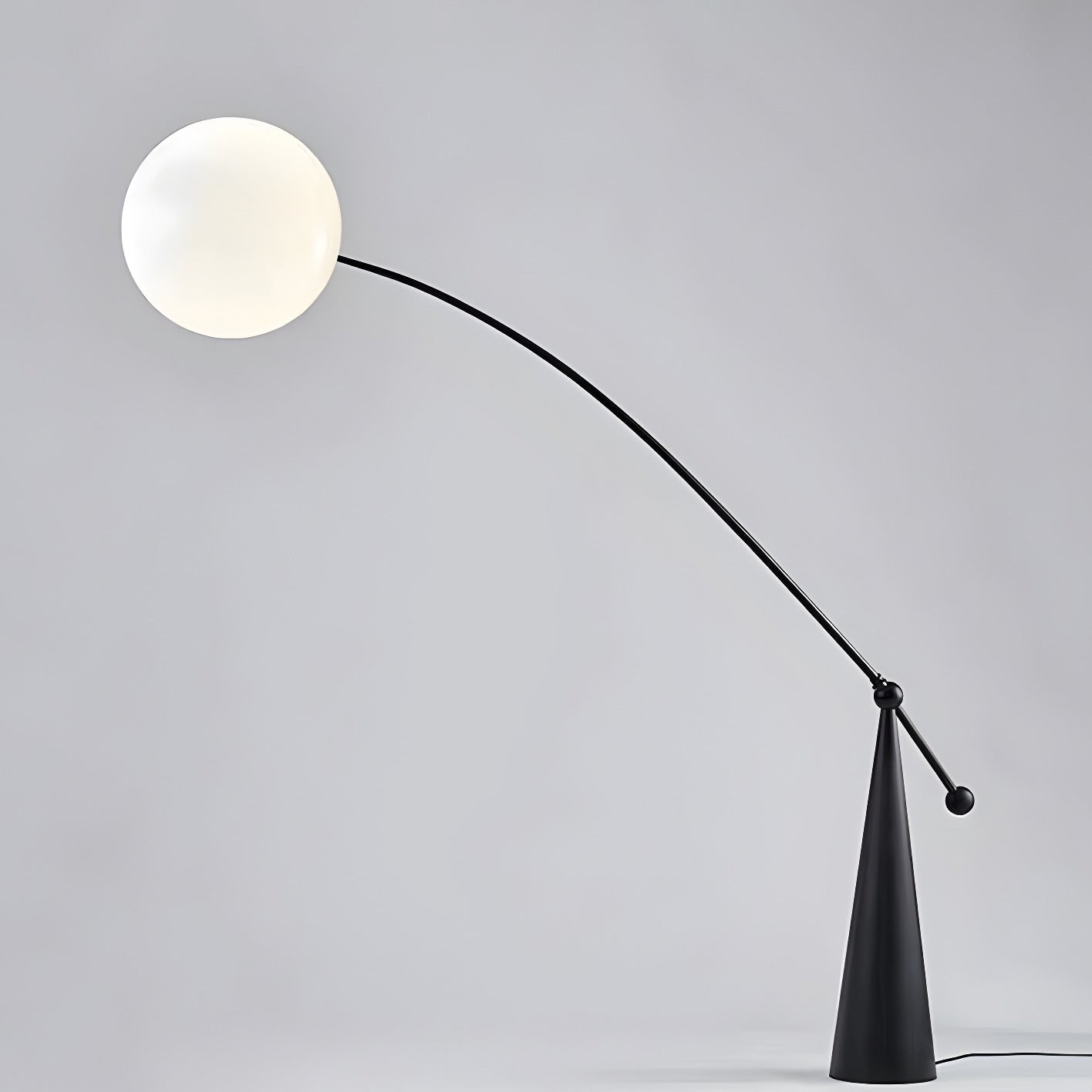 WOMO Cantilever Floor Lamp with Glass Globe - WM7129