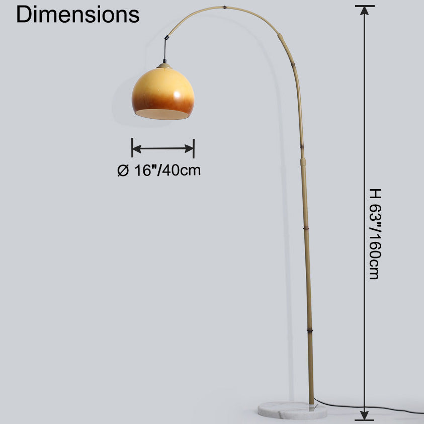 WOMO Arc Hanging Floor Lamp Bamboo - WM7133