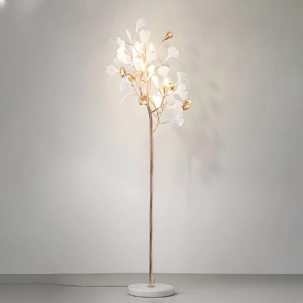 WOMO Ginkgo Tree Shaped Ceramic Floor Lamp - WM7137