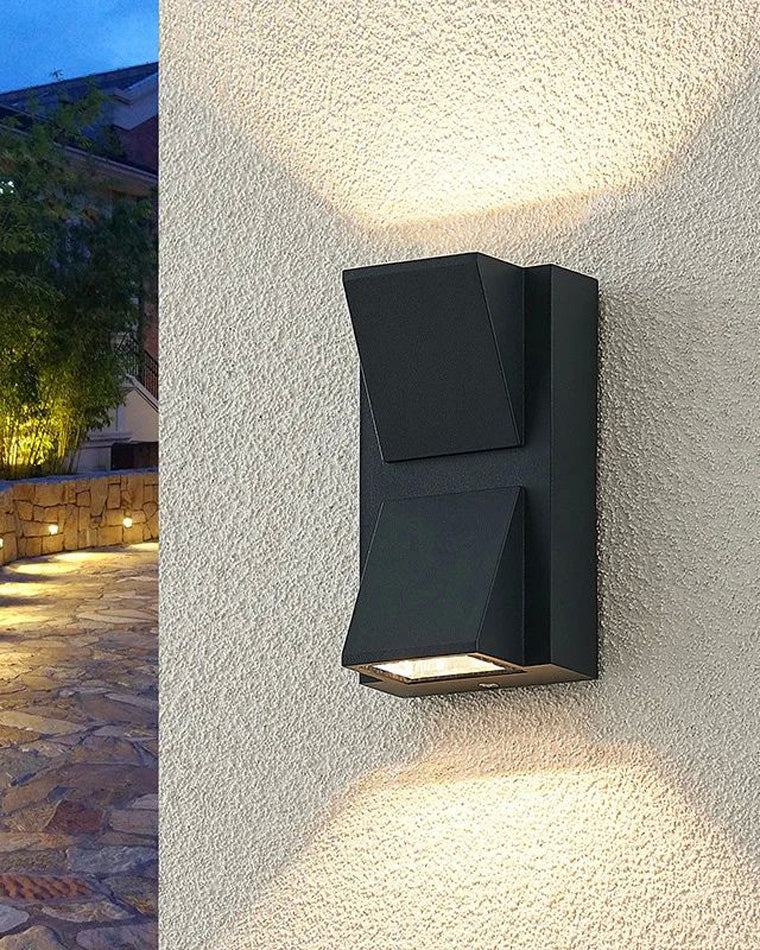 Lámpara de pared exterior WOMO con iluminación ascendente y descendente - WM9190