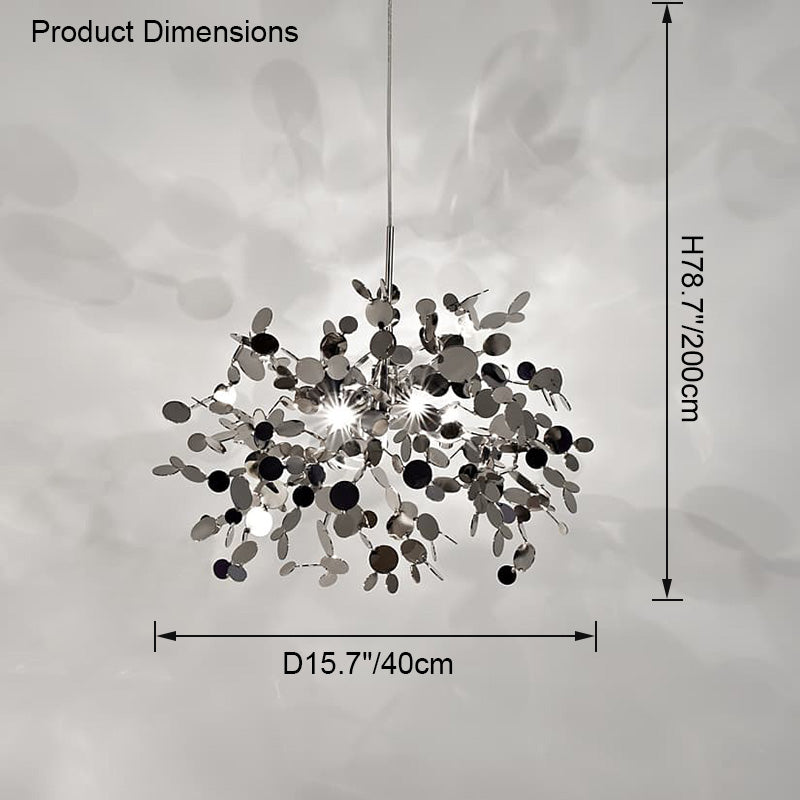WOMO Multiple Hanging Lamps Cloud Silver/Gold-WM2042
