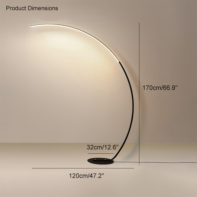 WOMO Lámpara de pie LED Crescent Arc - WM7001