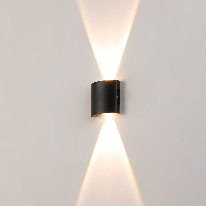 WOMO Aplique de pared para exteriores con iluminación vertical y horizontal - WM9084