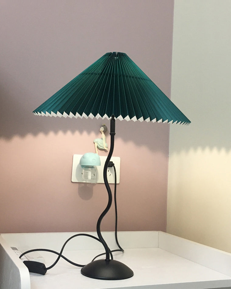 Lámpara de mesa WOMO con pliegues ondulados - WM8001