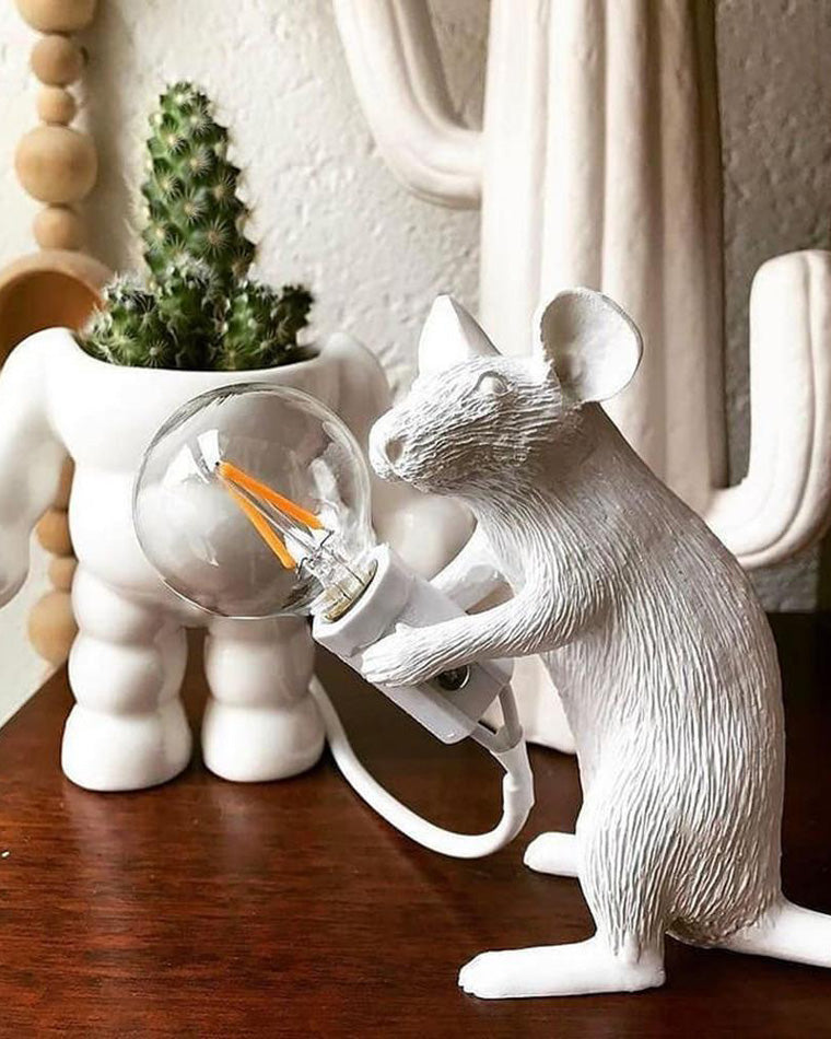 WOMO Lámparas de mesa Ratón Pequeño Animal - WM8004