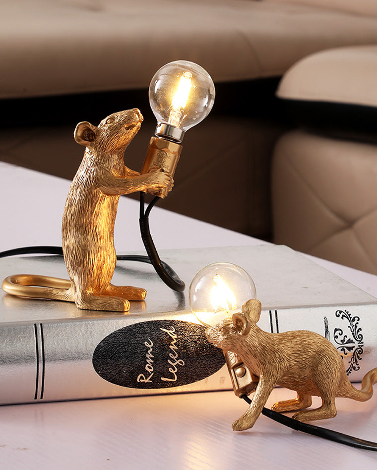 WOMO Lámparas de mesa Ratón Pequeño Animal - WM8004